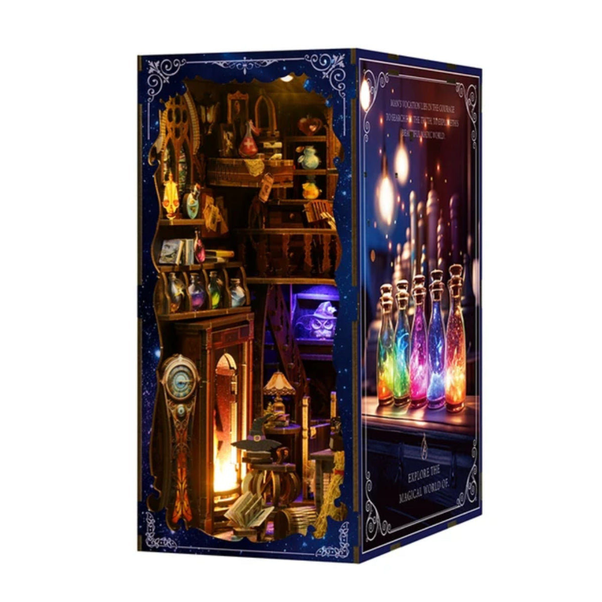 Book nook L’Atelier des Potions BV02-011, vue en angle
