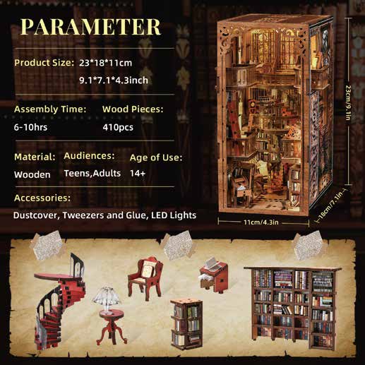 Abbey Library CJ01 – caractéristiques du kit