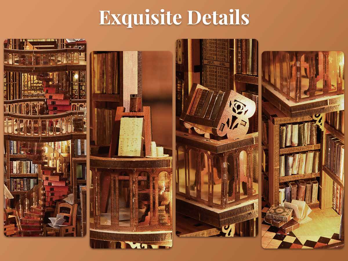 Abbey Library CJ01 – détails intérieurs