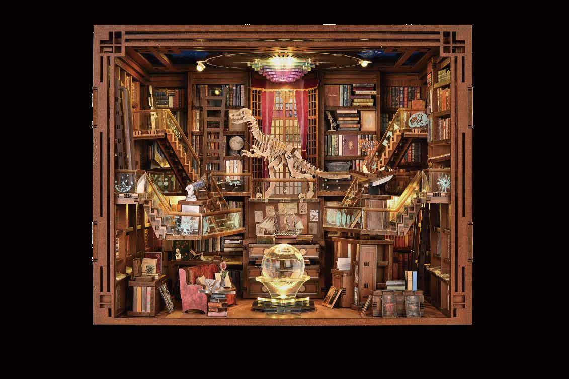 La Bibliothèque au-delà du Temps — Book Nook lumineux