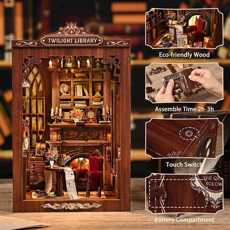 Le Pavillon Lumineux — kit miniature lumineux en bois